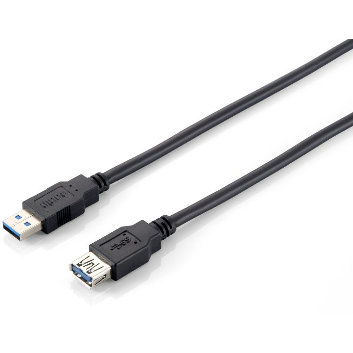 Equip 128399 USB 3.0 Extension Cable, A/M to A/F, 3.0 m, 5 Gbps, Black