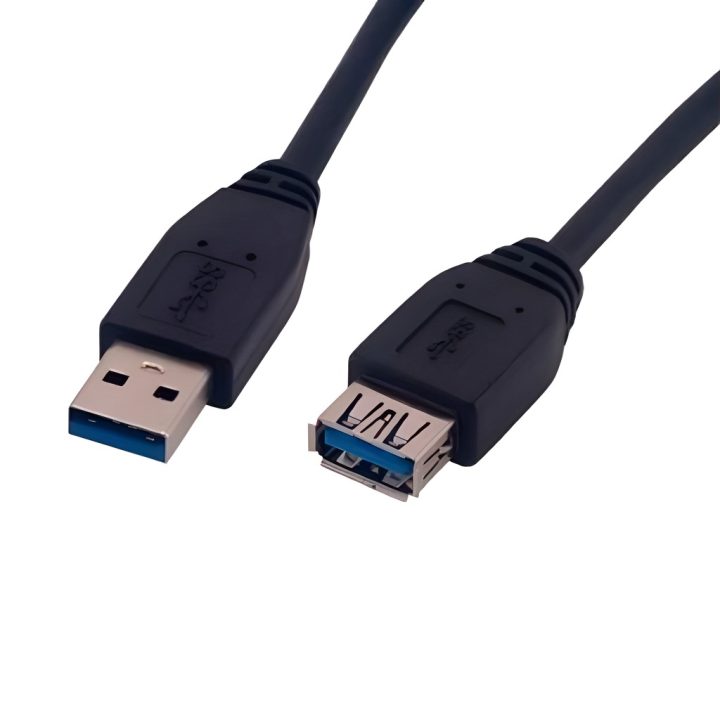 Equip 128399 Cabo de extensão USB 3.0, A/M a A/F, 3,0 m, 5 Gbps, preto
