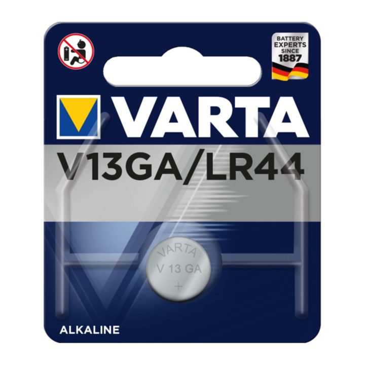 Varta Alkaline Button Cell Batteries V13GA LR44 Blister Pack