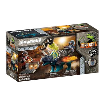 Playmobil triceratops: distúrbios pelas pedras lendárias (70627)
