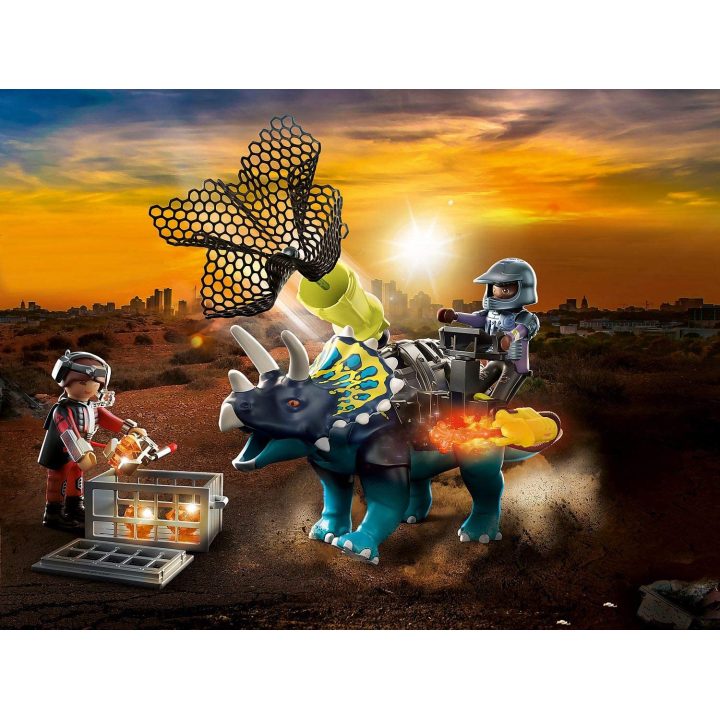Playmobil triceratops: distúrbios pelas pedras lendárias (70627)