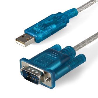 StarTech.com 0.9m 1-Port DB9 M/M USB to Serial Cable - USB to RS232…