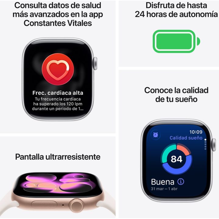 Apple Watch Series 11 OLED 46 mm Digital 416 x 496 Pixeles Pantalla…