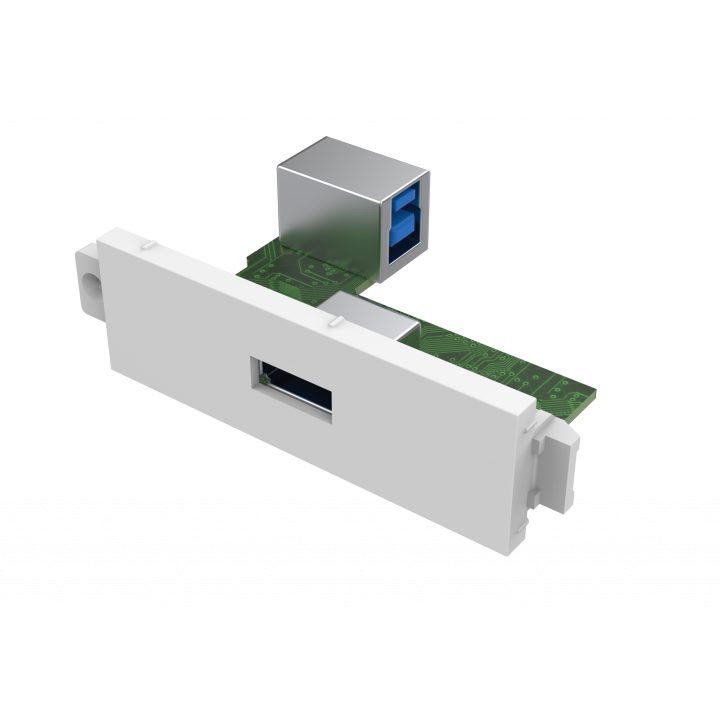 Vision Modular Front Panel Component - USB A (Front) to B Module -…