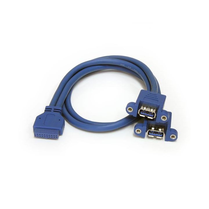 StarTech.com Cable Extensor 50cm 2 Puertos USB 3.0 (5Gbps) para…