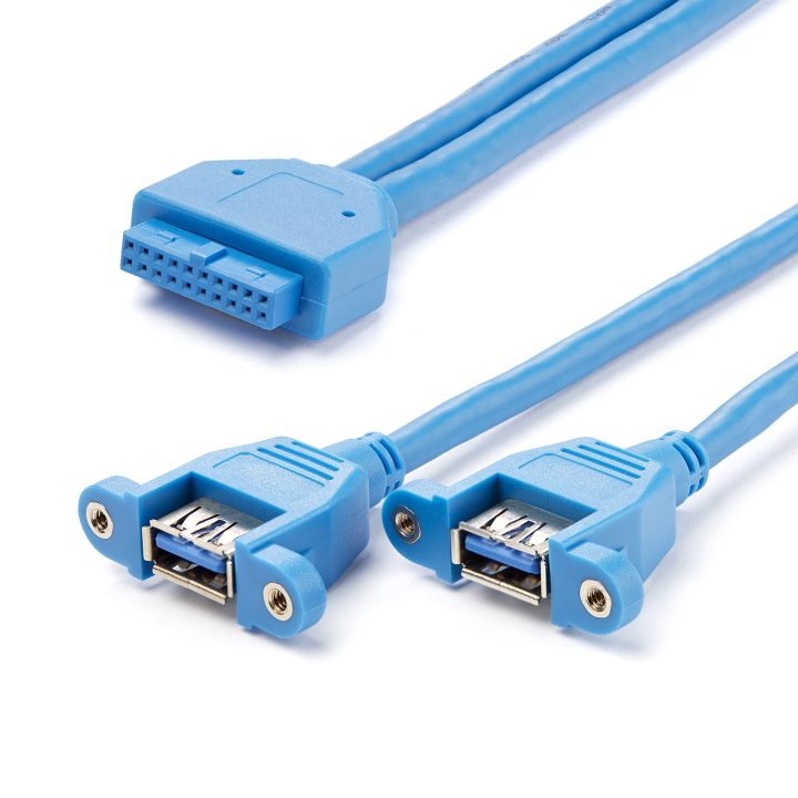 StarTech.com Cable Extensor 50cm 2 Puertos USB 3.0 (5Gbps) para…