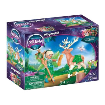 Playmobil ayuma fada da floresta com animal da alma (70806)