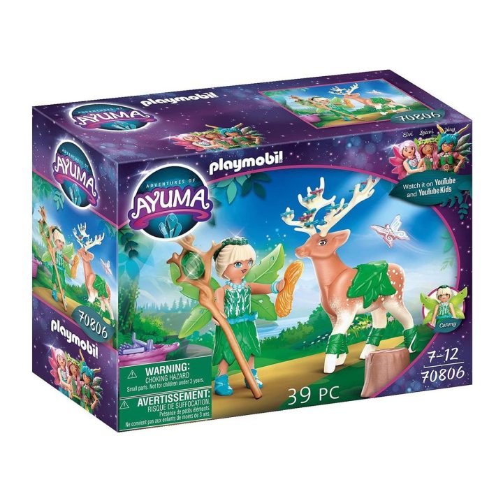 Playmobil ayuma fada da floresta com animal da alma (70806)