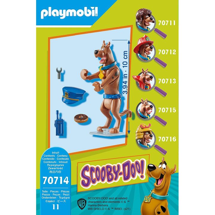 Playmobil Scooby-Doo! figura de coleção polícia (70714)