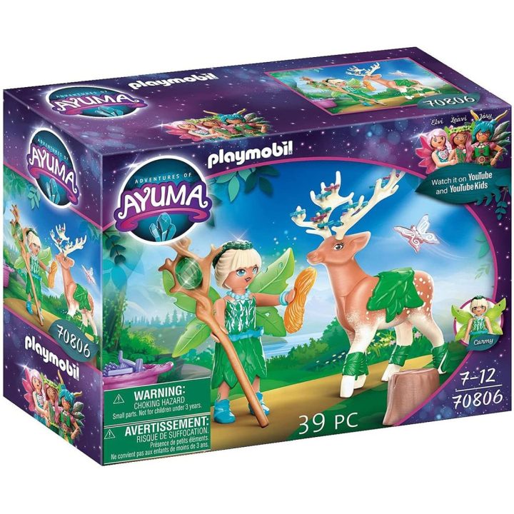 Playmobil ayuma fada da floresta com animal da alma (70806)