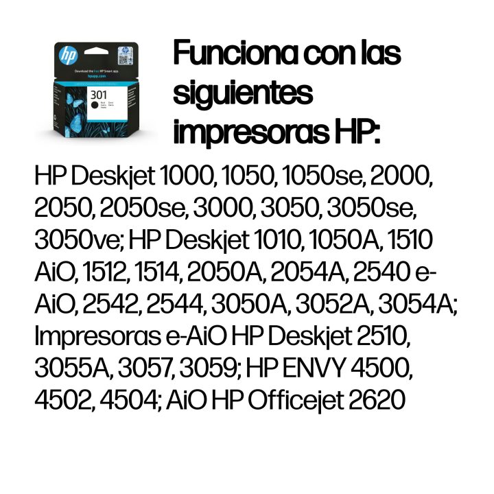 HP 301 Original Black Ink Cartridge
