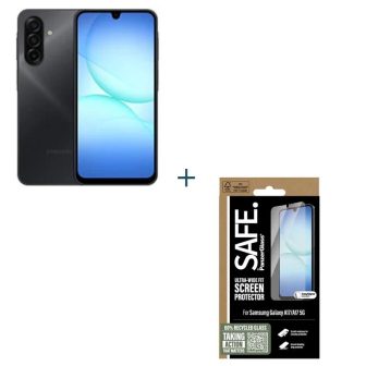 Samsung Galaxy A17 128GB 4GB Negro+ Prot SAFE (SM-A175FZKBEUB+SA996)