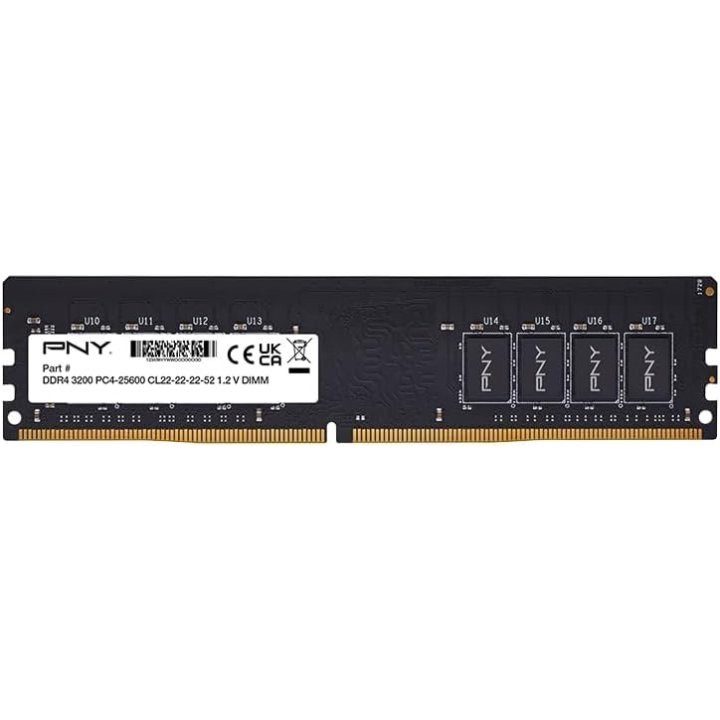 Memoria RAM DDR4 8GB Pny 3200MHz udimm (MD8GSD43200-SB)