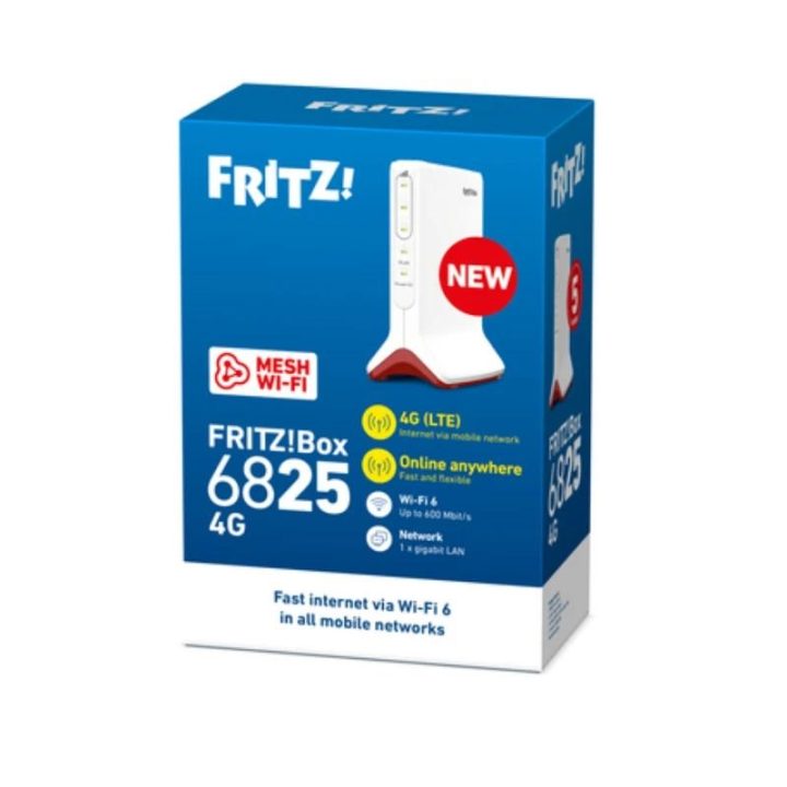 Box FRITZ! 6825 4G International router inalámbrico Gigabit Ethernet…