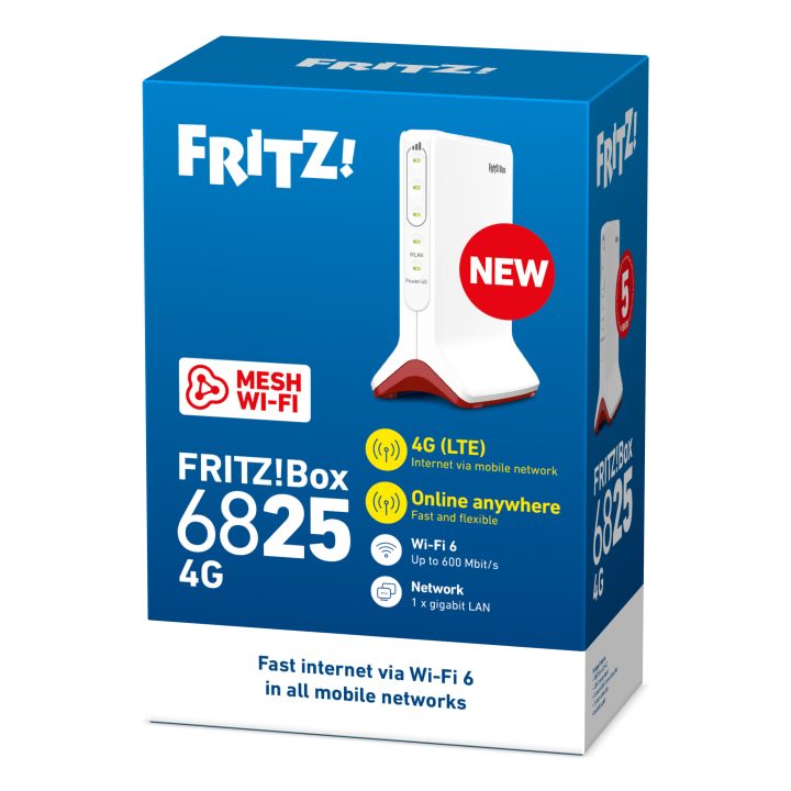 Box FRITZ! 6825 4G International router inalámbrico Gigabit Ethernet…