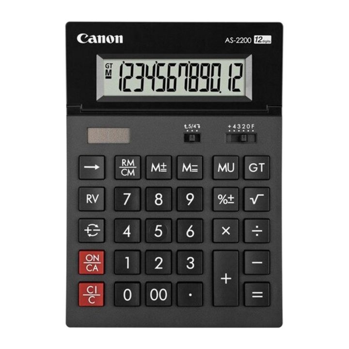 Canon AS-2200 calculadora Escritorio Pantalla de calculadora Negro