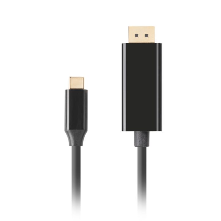 Cable USB-C a DisplayPort 4K Lanberg 1.8m-macho-macho-negro…