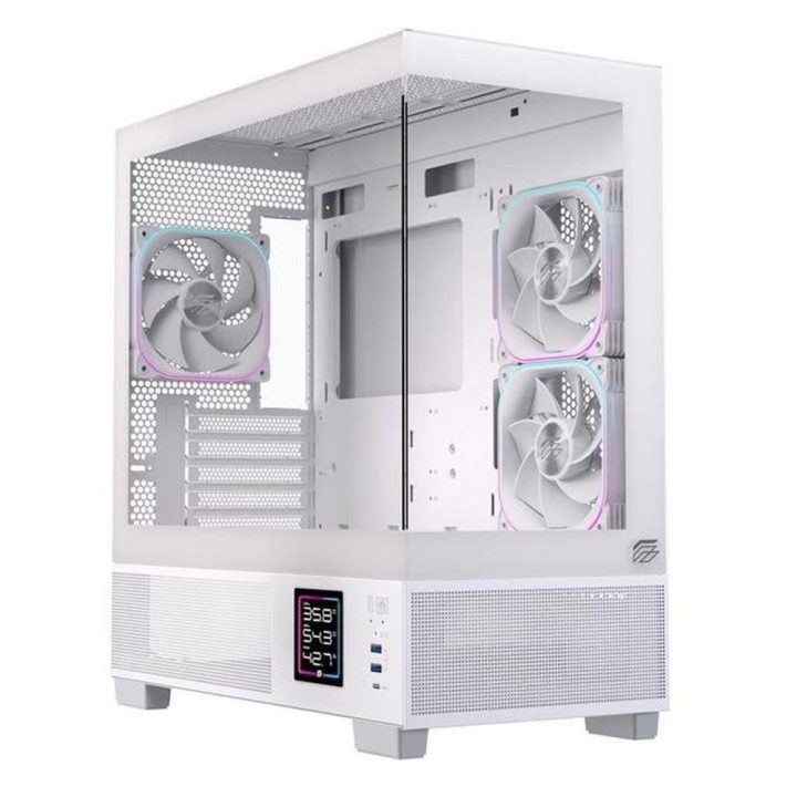 Caja ordenador gaming Einarex SM501D RGB matx cristal templado blanca…
