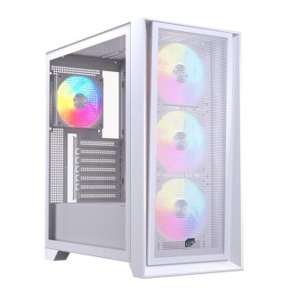 Caja ordenador gaming Einarex P600 RGB ATX cristal templado blanca…