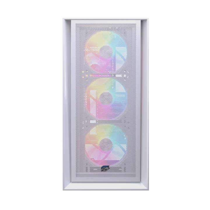 Caja ordenador gaming Einarex P600 RGB ATX cristal templado blanca…