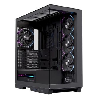 Caja ordenador gaming Einarex Z1K RGB ATX cristal templado negra…