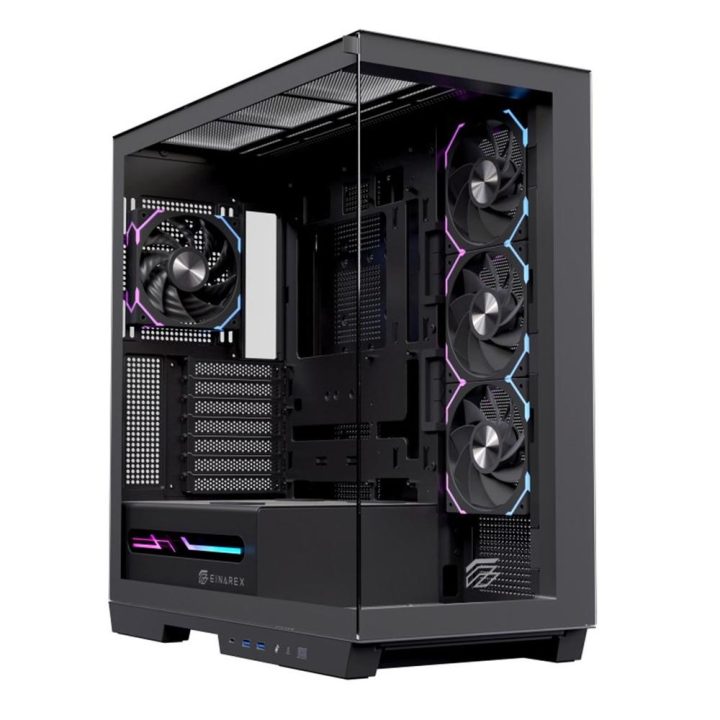 Caja ordenador gaming Einarex Z1K RGB ATX cristal templado negra…