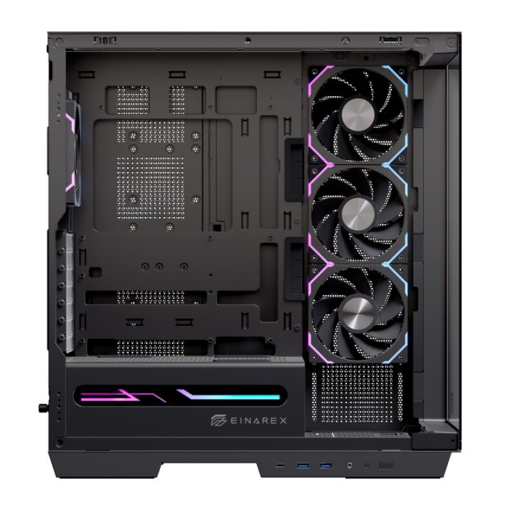 Caja ordenador gaming Einarex Z1K RGB ATX cristal templado negra…