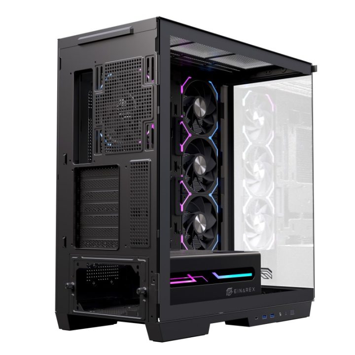 Caja ordenador gaming Einarex Z1K RGB ATX cristal templado negra…