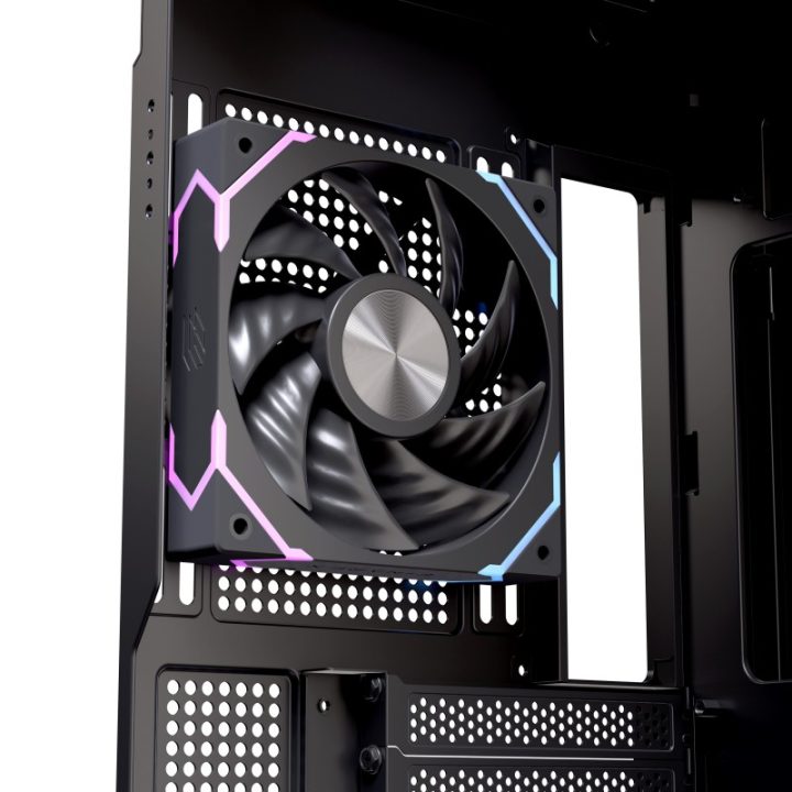 Caja ordenador gaming Einarex Z1K RGB ATX cristal templado negra…