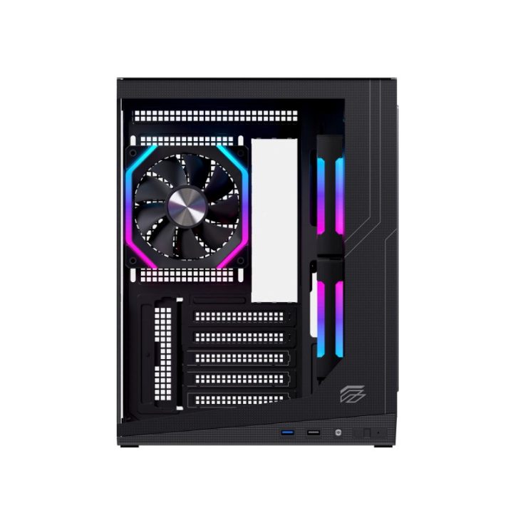 Caja ordenador gaming Einarex SM300 RGB matx cristal templado negra…