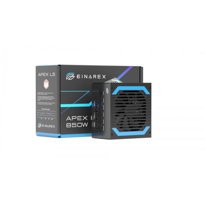 Fuente alimentacion Einarex apex l5 gaming ATX 850W (EXPS-XL5-850-BK)