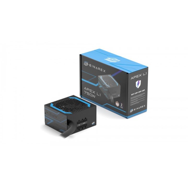 Fuente alimentacion Einarex apex l1 ATX 750W negra (EXPS-XL1-750-BK)