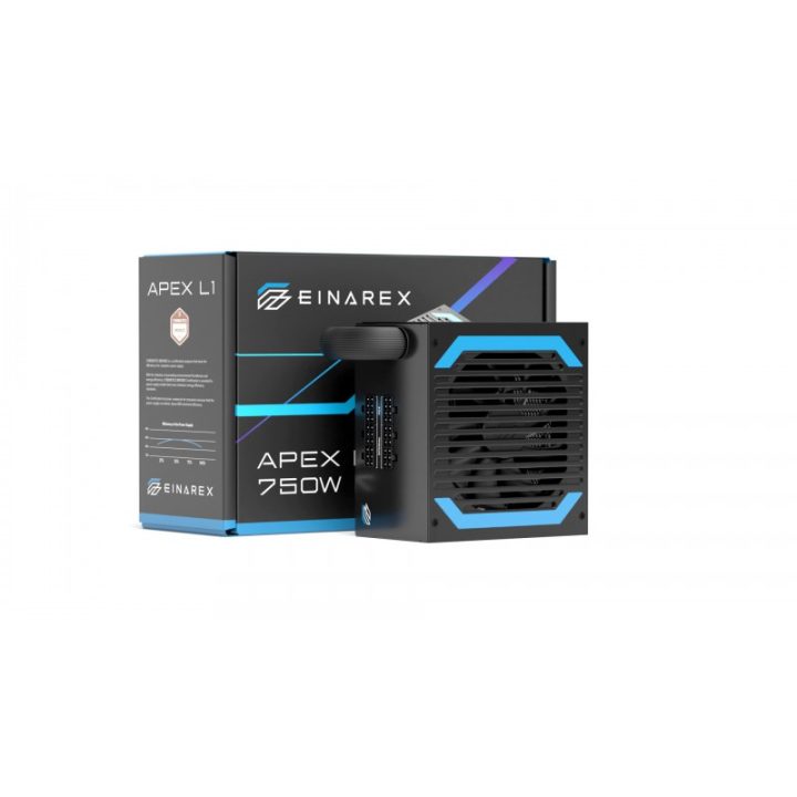 Fuente alimentacion Einarex apex l1 ATX 750W negra (EXPS-XL1-750-BK)