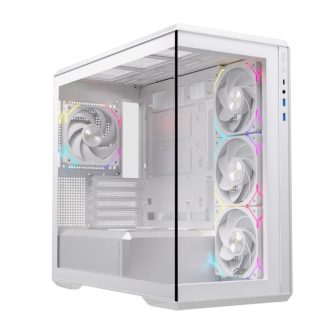 Caja ordenador gaming Einarex ZM800 RGB matx cristal templado blanca…