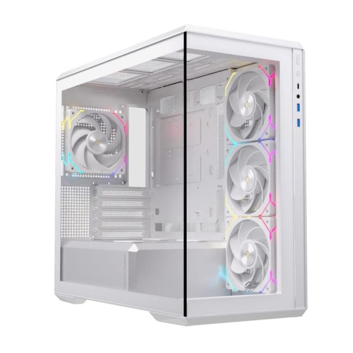Caja ordenador gaming Einarex ZM800 RGB matx cristal templado blanca…