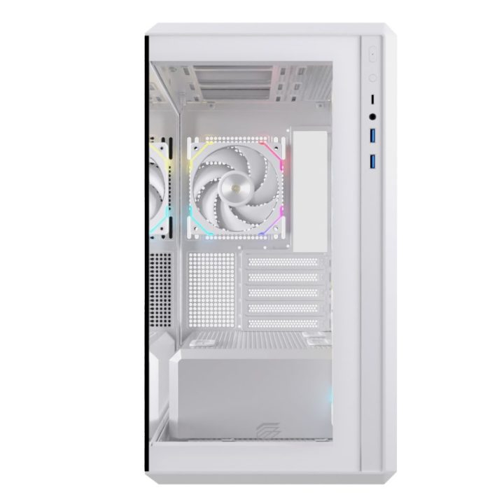 Caja ordenador gaming Einarex ZM800 RGB matx cristal templado blanca…
