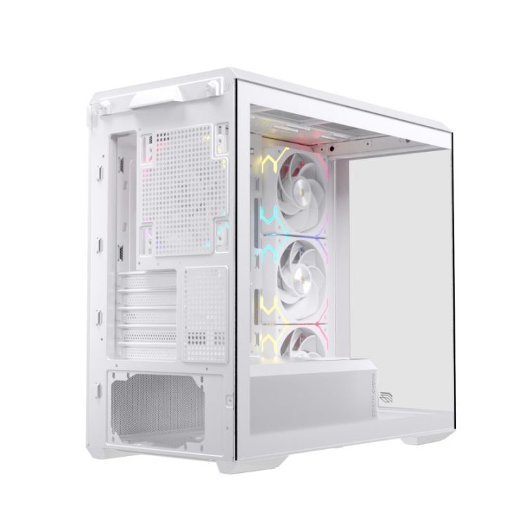 Caja ordenador gaming Einarex ZM800 RGB matx cristal templado blanca…