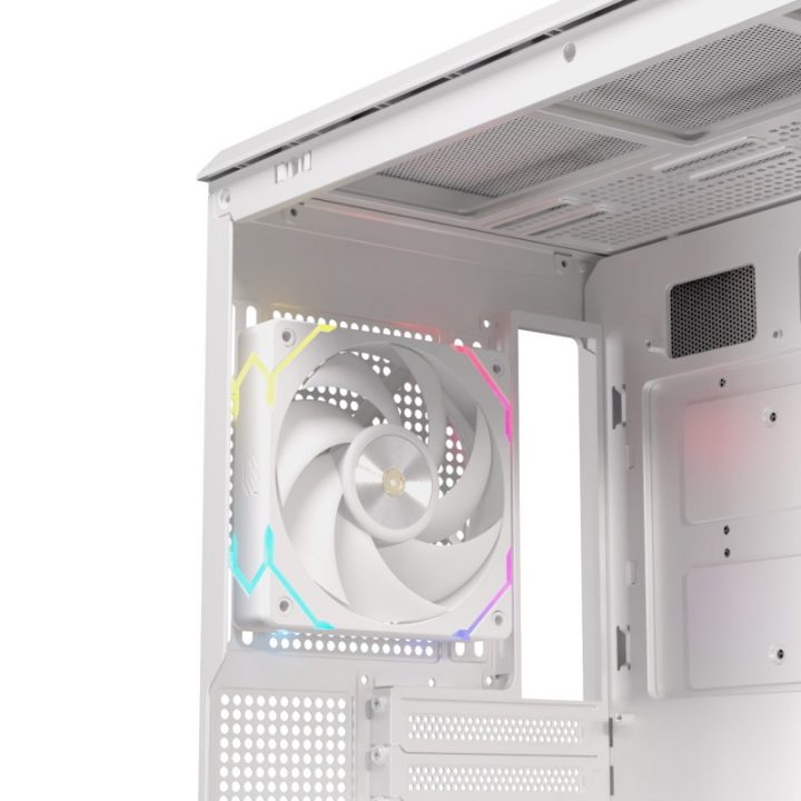 Caja ordenador gaming Einarex ZM800 RGB matx cristal templado blanca…