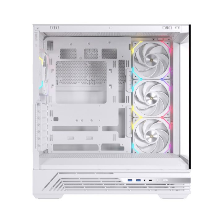 Caja ordenador gaming Einarex S800 RGB ATX cristal templado blanca…