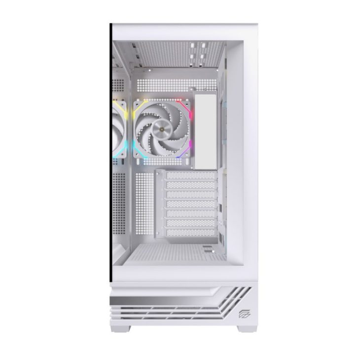 Caja ordenador gaming Einarex S800 RGB ATX cristal templado blanca…