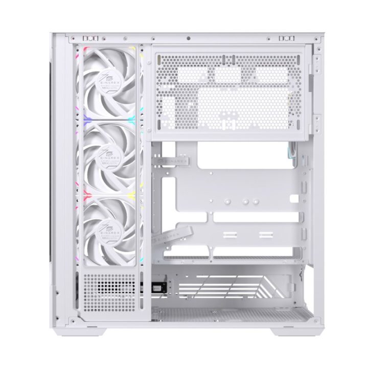 Caja ordenador gaming Einarex S800 RGB ATX cristal templado blanca…