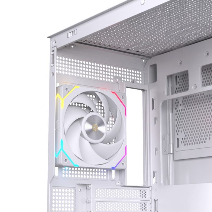 Caja ordenador gaming Einarex S800 RGB ATX cristal templado blanca…