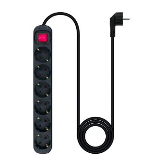 Nanocable Regleta de enchufes de 6 tomas con interruptor, 1.4 metros…