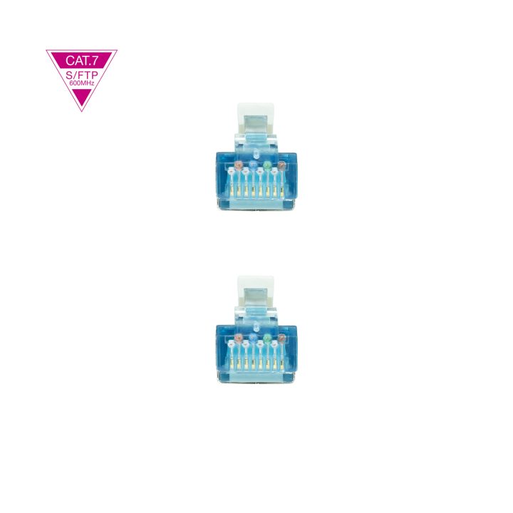 Nanocable Cable de Red Cat.7 600MHZ LSZH SFTP PIMF AWG26, Gris, 5 m