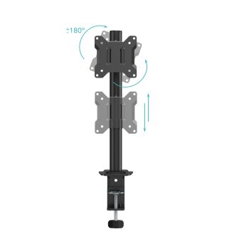 TooQ Soporte de Mesa para Pantallas de 17"-32", Negro
