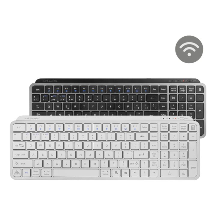 Mars Gaming MK-SILENKEYS teclado Universal RF Wireless + Bluetooth…