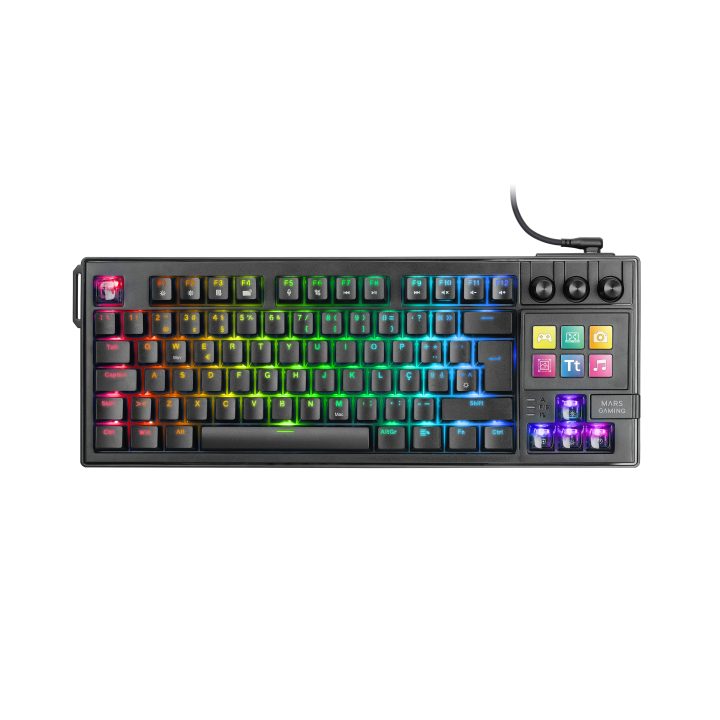 Mars Gaming MKMASTER teclado Juego USB Español, Francés, Portugués…
