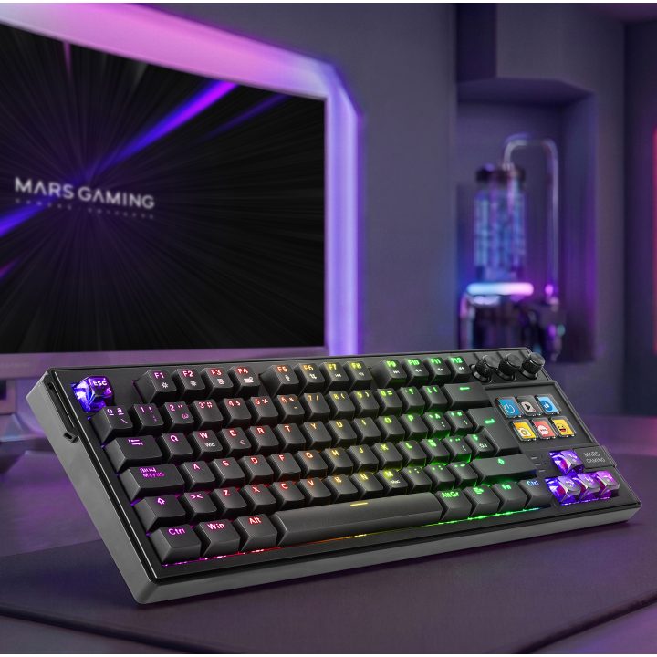 Mars Gaming MKMASTER teclado Juego USB Español, Francés, Portugués…