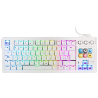 Mars Gaming MKMASTERW teclado Juego USB Español, Francés, Portugués…