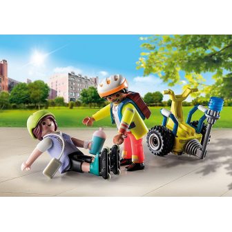 Pack inicial Playmobil de resgate com balance racer (71257)
